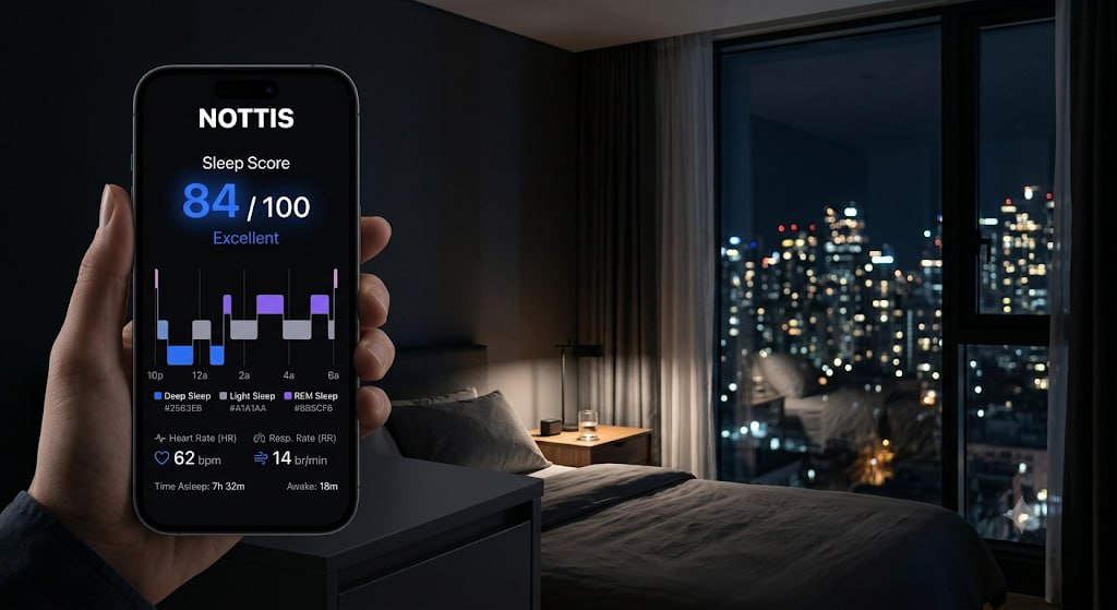 Nottis App - Monitoramento de sono